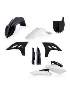 KIT PLÁSTICOS COMPLETO ACERBIS YAMAHA YZ-F 250 2010 - 2013 PRETO E BRANCO
